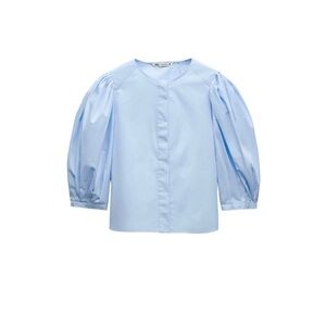 ZARA Balloon Puff Sleeve Blouse